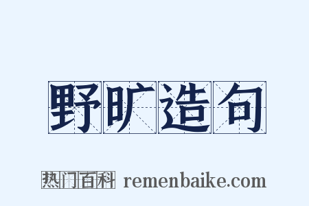野旷造句是什么意思的图片